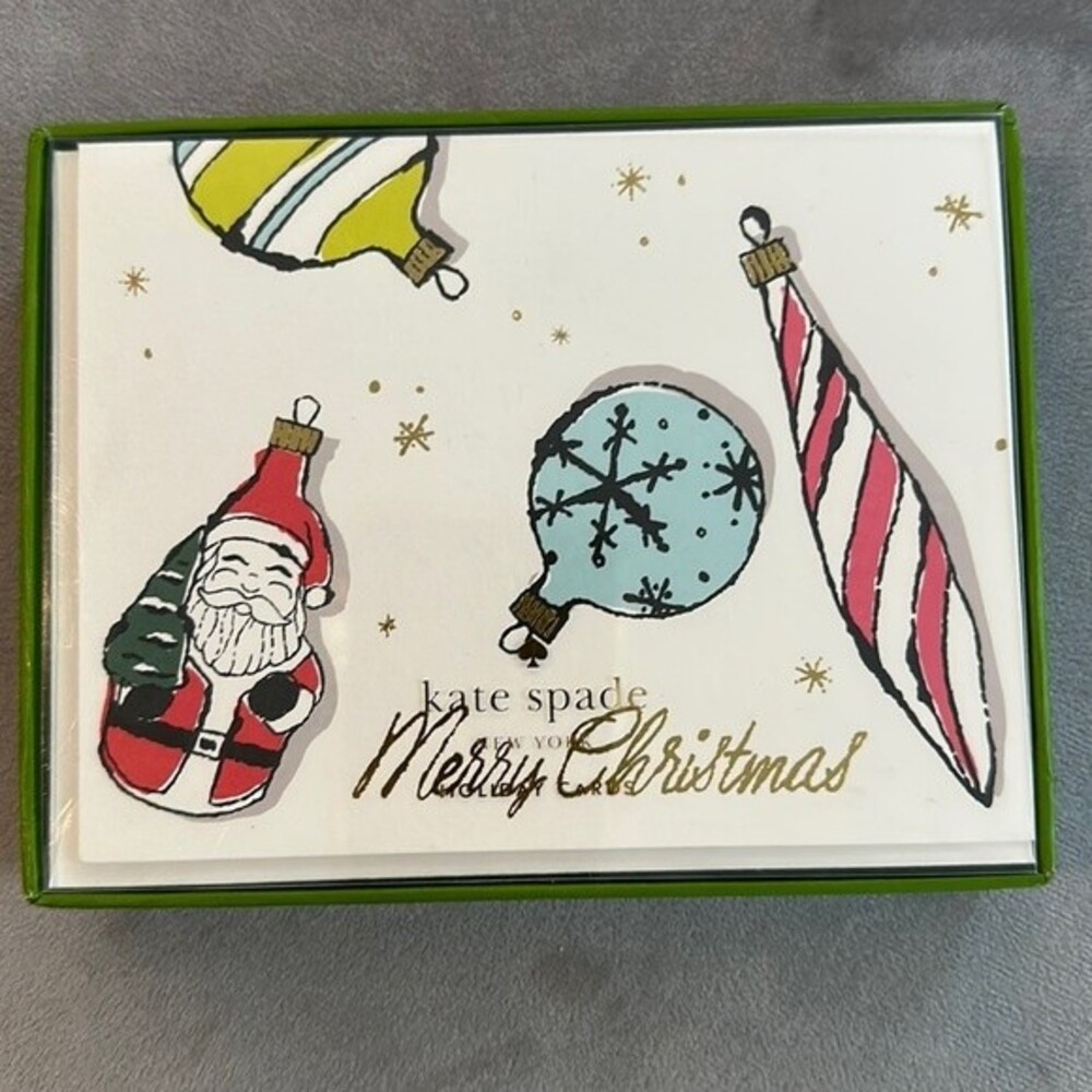 NWT Kate Spade ♠️ Vintage Ornament Holiday Card Set